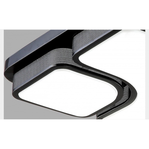 Plafon LED Czarny 53cm 36W P212